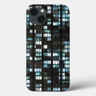 Illuminated windows pattern iPhone 13 case