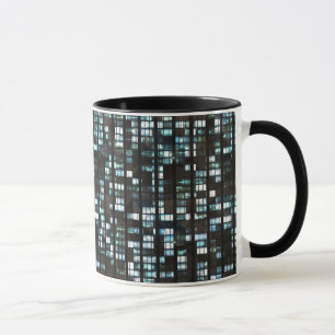 Illuminated windows pattern mug