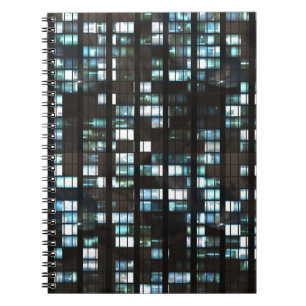 Illuminated windows pattern notebook