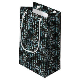 Illuminated windows pattern small gift bag