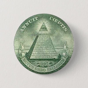 illuminati 6 cm round badge