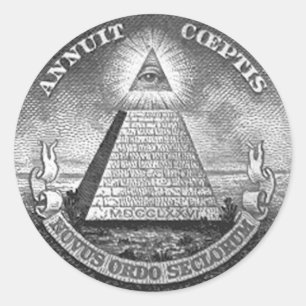 Illuminati All Seeing Eye Classic Round Sticker