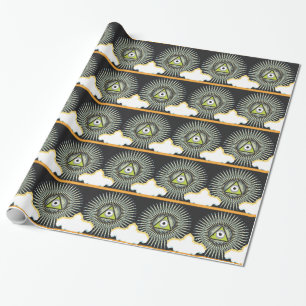 Illuminati All Seeing Eye NWO New World Order Wrapping Paper