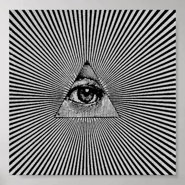 Illuminati All Seeing Eye Trance Poster Sleep (Front)