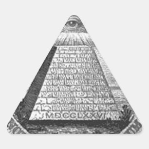 Illuminati All Seeing Eye Triangle Sticker