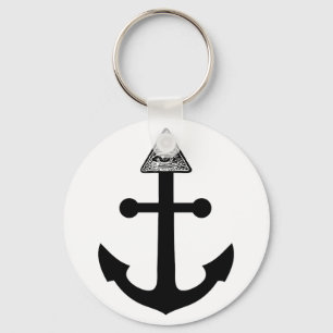 Illuminati Anchor Key Ring