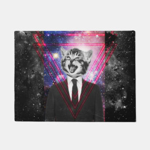 Illuminati cat doormat