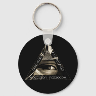 Illuminati code key ring