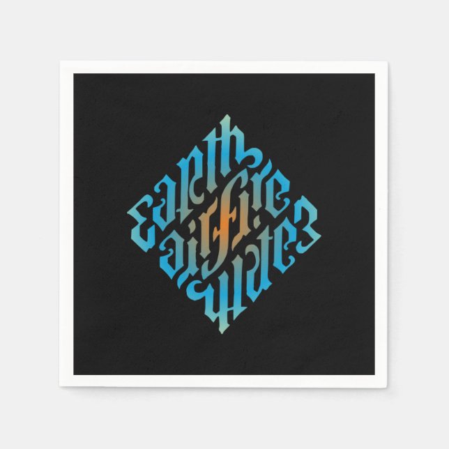 Illuminati Elements Napkin (Front)