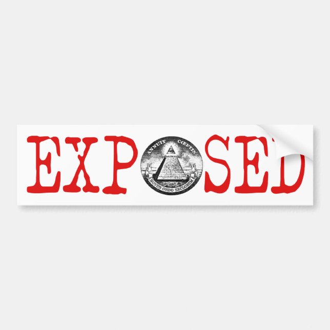 Illuminati Exposed Bumper Sticker (Front)