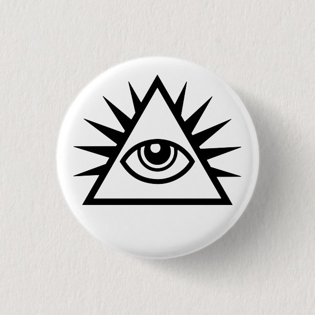 Illuminati Eye Of Providence 3 Cm Round Badge (Front)