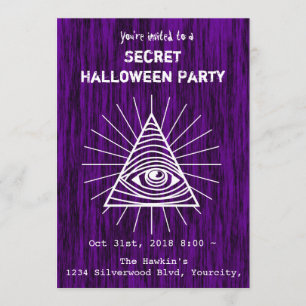 Illuminati Halloween Party Invitation