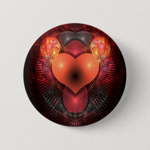 Illuminati Heart 6 Cm Round Badge