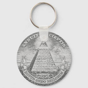 illuminati logo key ring