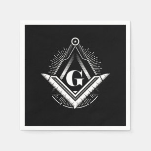 Illuminati Masonic Conspiracy Triangle Pyramid Gif Napkin