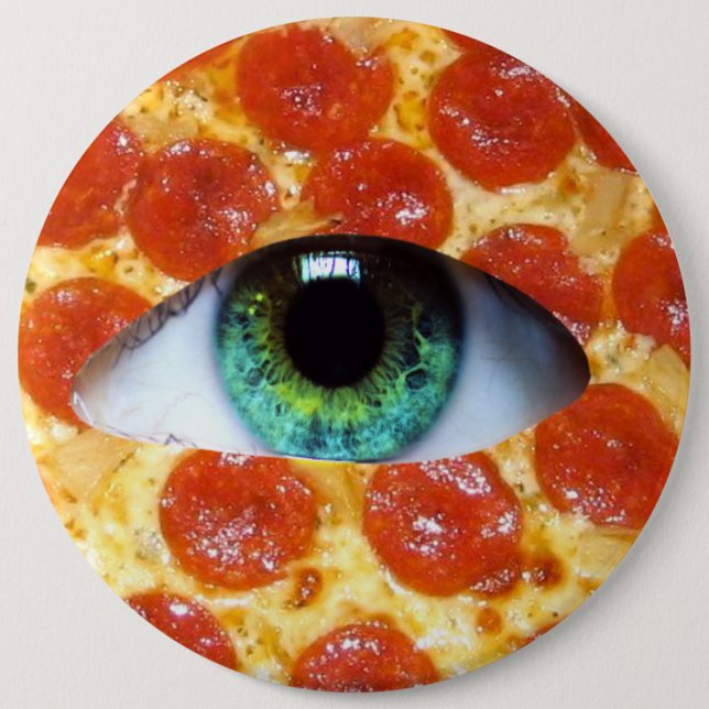 Illuminati Pizza 6 Cm Round Badge (Front)