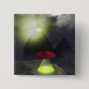 Illuminati Pyramid and UFO Button