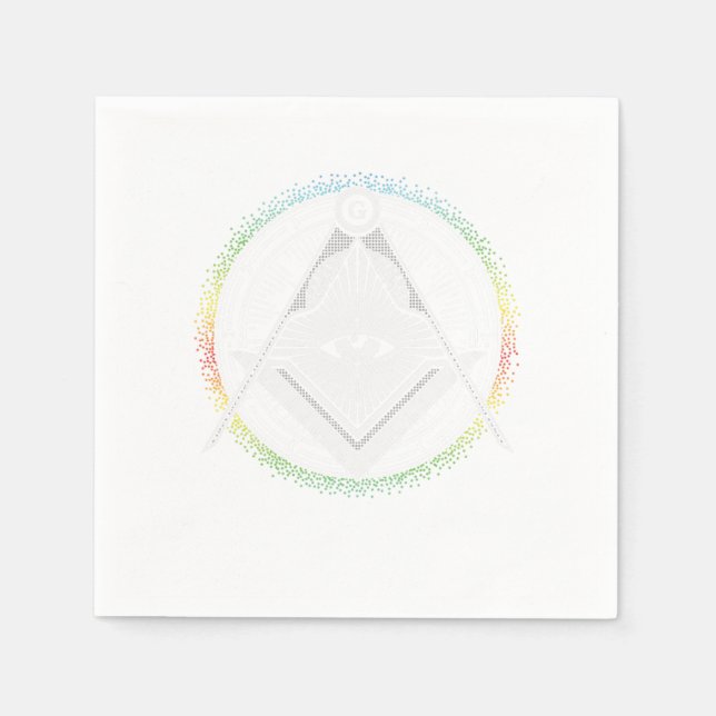 Illuminati Symbol Masonic Triangle Conspiracy G Gi Napkin (Front)