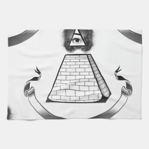 illuminati tea towel
