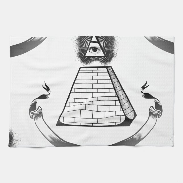 illuminati tea towel (Horizontal)