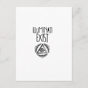 illuminati tshirt postcard