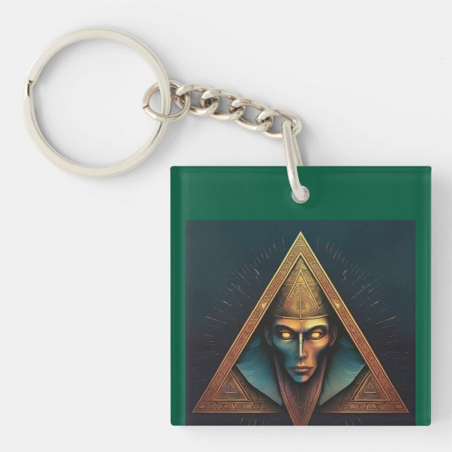 Illuminati Wall Crest Key Ring (Front)