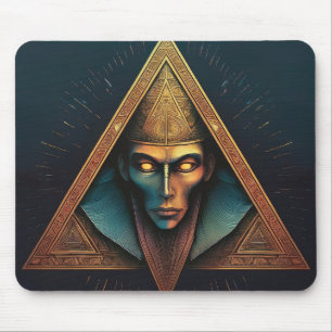Illuminati Wall Crest Mouse Pad