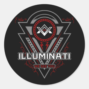 Illuminati We See You All Seeing Eye Classic Round Sticker