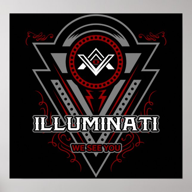Illuminati We See You All Seeing Eye Poster (Front)