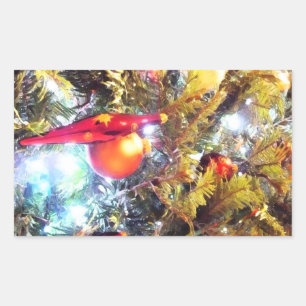 Illuminating Ornaments Rectangular Sticker