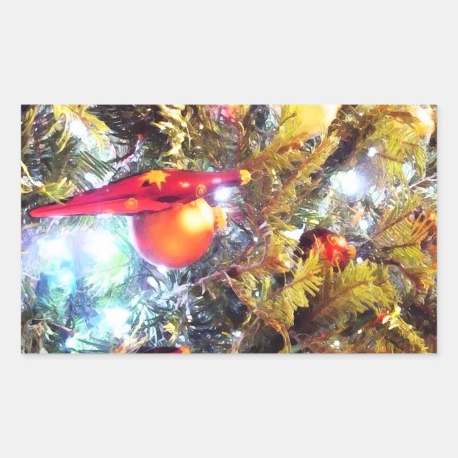 Illuminating Ornaments Rectangular Sticker (Front)