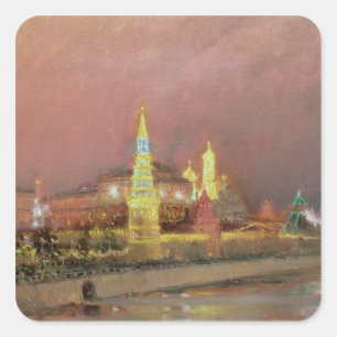 Illumination in the Kremlin, 1896 Square Sticker