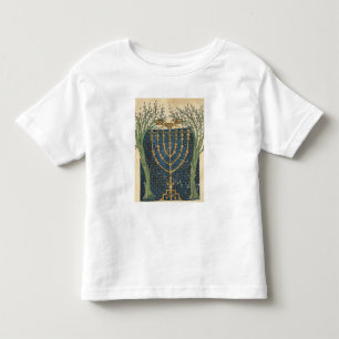 Illumination of a menorah, from toddler T-Shirt