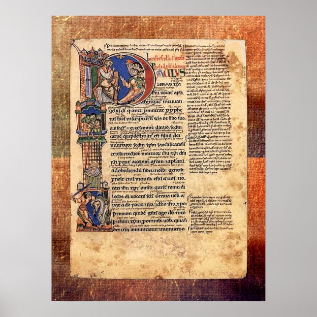 Illumination of Epistles of St Paul Renaissance Poster (Front)