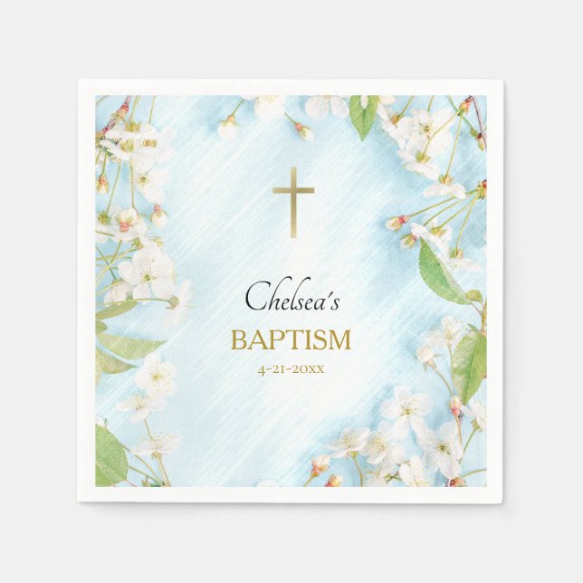 Illumination Orthodox Christian Baptism Napkin (Front)