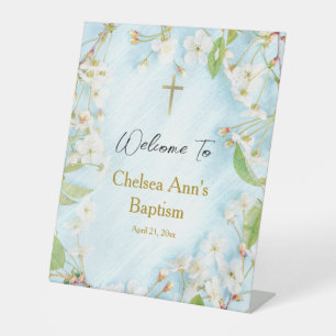 Illumination Orthodox Christian Baptism Pedestal Sign