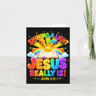 Illumination Station Shining A Light On Who Jesus Card