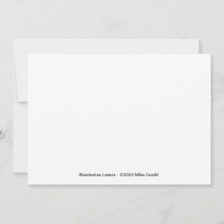 Illuminatus Lasers Lumia Note CardFlat Note Card