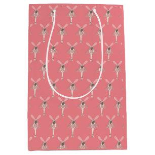 illusima Ballerina Fairy Peach Medium Gift Bag