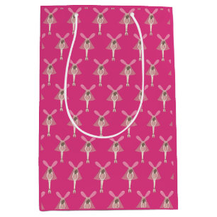 illusima Ballerina Fairy Pink Medium Gift Bag