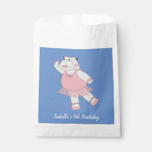 illusima Ballerina Hippo Blue Favour Bag