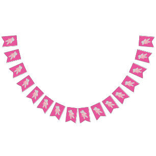 illusima Ballerina Hippo Pink Bunting