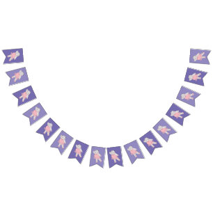 illusima Ballerina Hippo Purple Tones Bunting