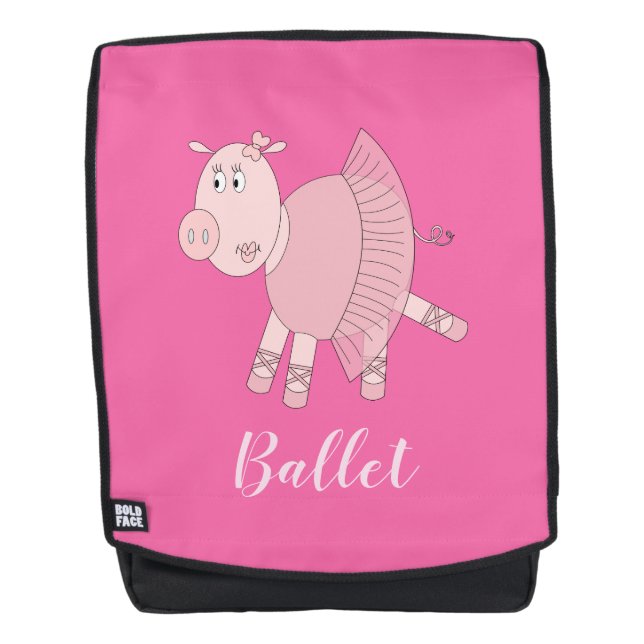 illusima Ballerina Piggy Ballet Backpack (Front)