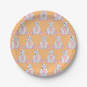 illusima Ballerina Rhino Paper Plate