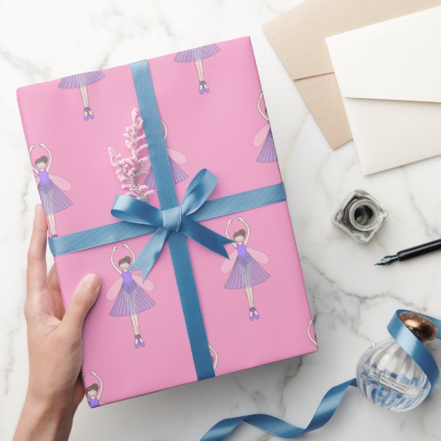 illusima Ballet Fairy Light Pink Wrapping Paper (Gifting)
