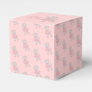 illusima Ballet Hippo Light Pink Birthday Gift/ Favour Box