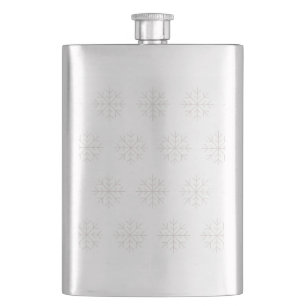 illusima Christmas Snowflakes Hip Flask
