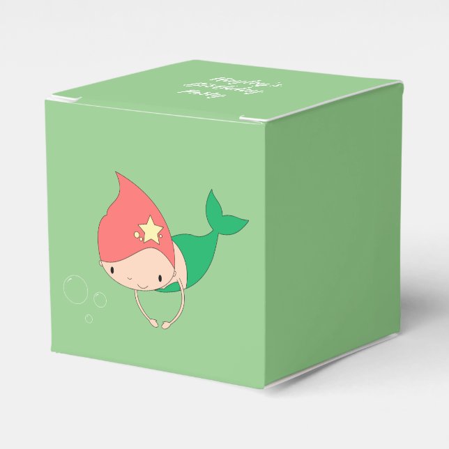 illusima Cotton Candy Mermaid Favour Box (Front Side)