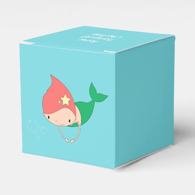 illusima Cotton Candy Mermaid Favour Box (Front Side)